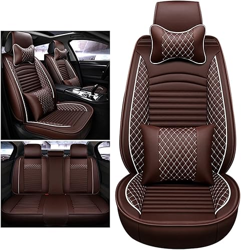 Miniatura 3 de SMANNI Fundas universales de cuero para asiento de automóvil DS DS3 DS4S DS5 DS4 DS6 accesorios de automóvil para automóvil (color negro, blanco 1)