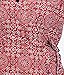 MENMAII Women's Short Sleeve V Neck Wrap Dress [Size L -4XL] with pocket Dark Red