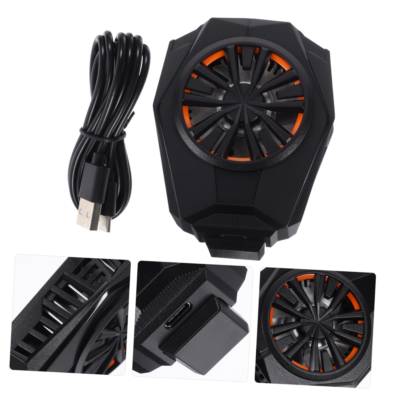 Raffreddatore Semiconduttore per Telefono, Ventola Silenziosa Nero | Supporta Telefoni 4-6, 7 Pollici, Abs e Pc, Compatibilità Ampia, per Gaming su Mobile