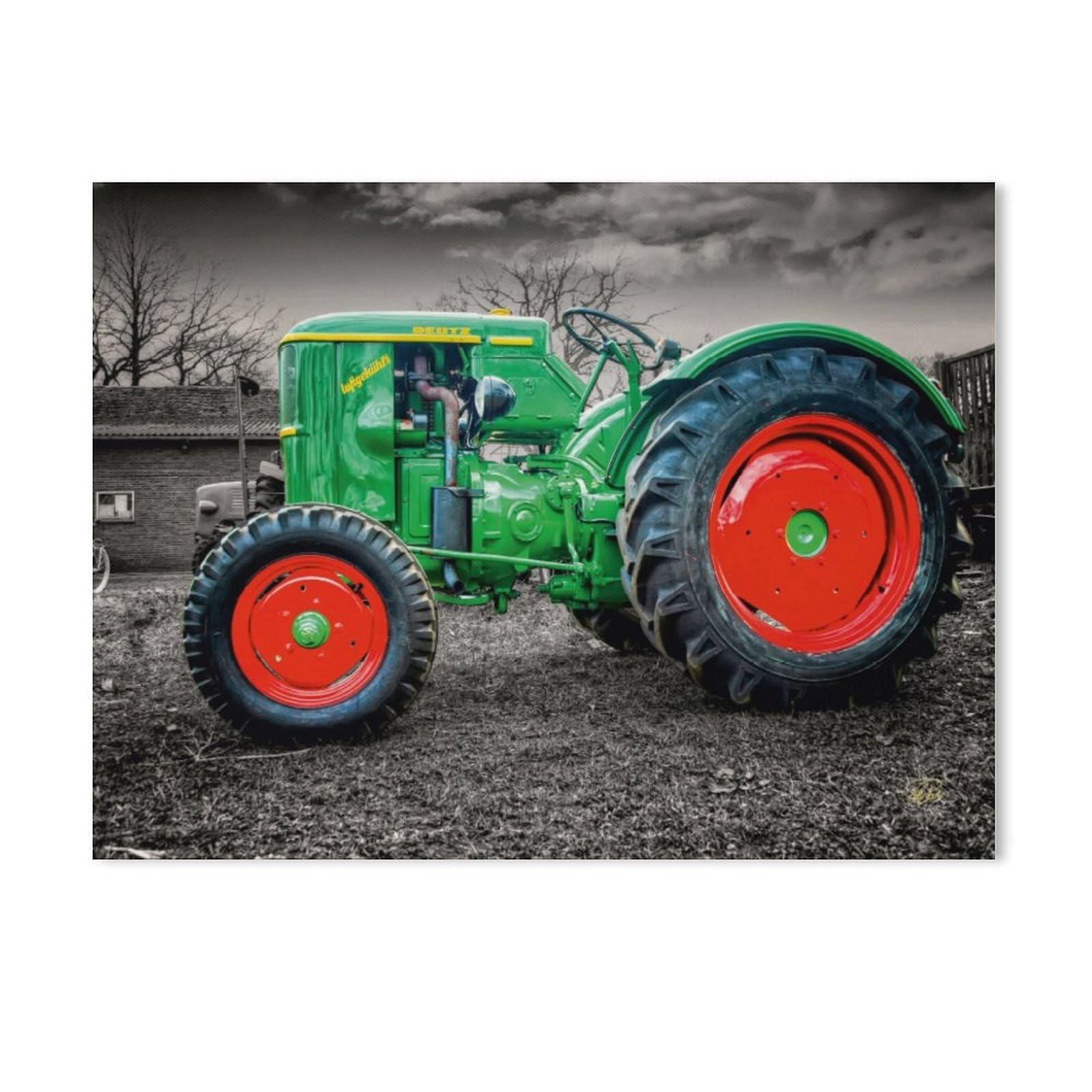 GSBRSNTS Adult Paint by Numbers，Vintage Tractor，DIY Paint by Numbers for Adults and Kids Painting by Numbers on Canvas Art Crafts Gift for Home Wall Decorations(50x60cm-AB85