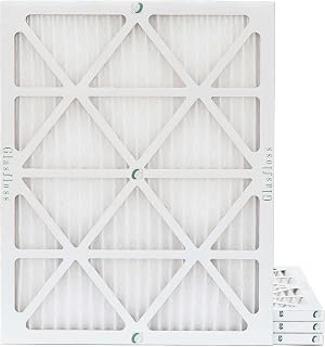 Glasfloss ZL 16x20x1 MERV 10 Air Filters for AC and Furnace. 4 PACK. Actual Size: 15-1/2 x 19-1/2 x 7/8