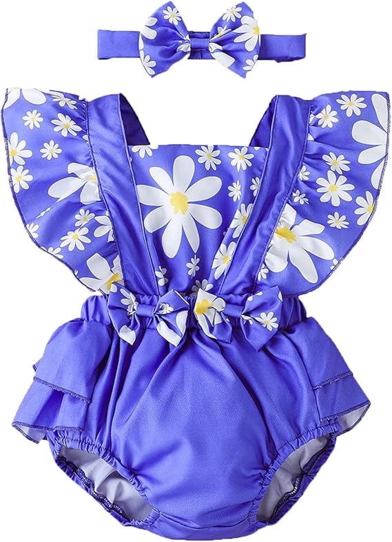 Amazon ベビー服 Mjhaiuehv ベビー服 女の子 70 夏 半袖 柄トップ ジャンプスーツ ヘアバンド ロンパース 上下セット 2点セット 可愛い 赤ちゃん服 おしゃれ ロンパース 人気 普段着 撮影 写真 出産祝い 誕生日プレゼント ｔシャツ 袴ロンパース 女 ロンパース 男の子
