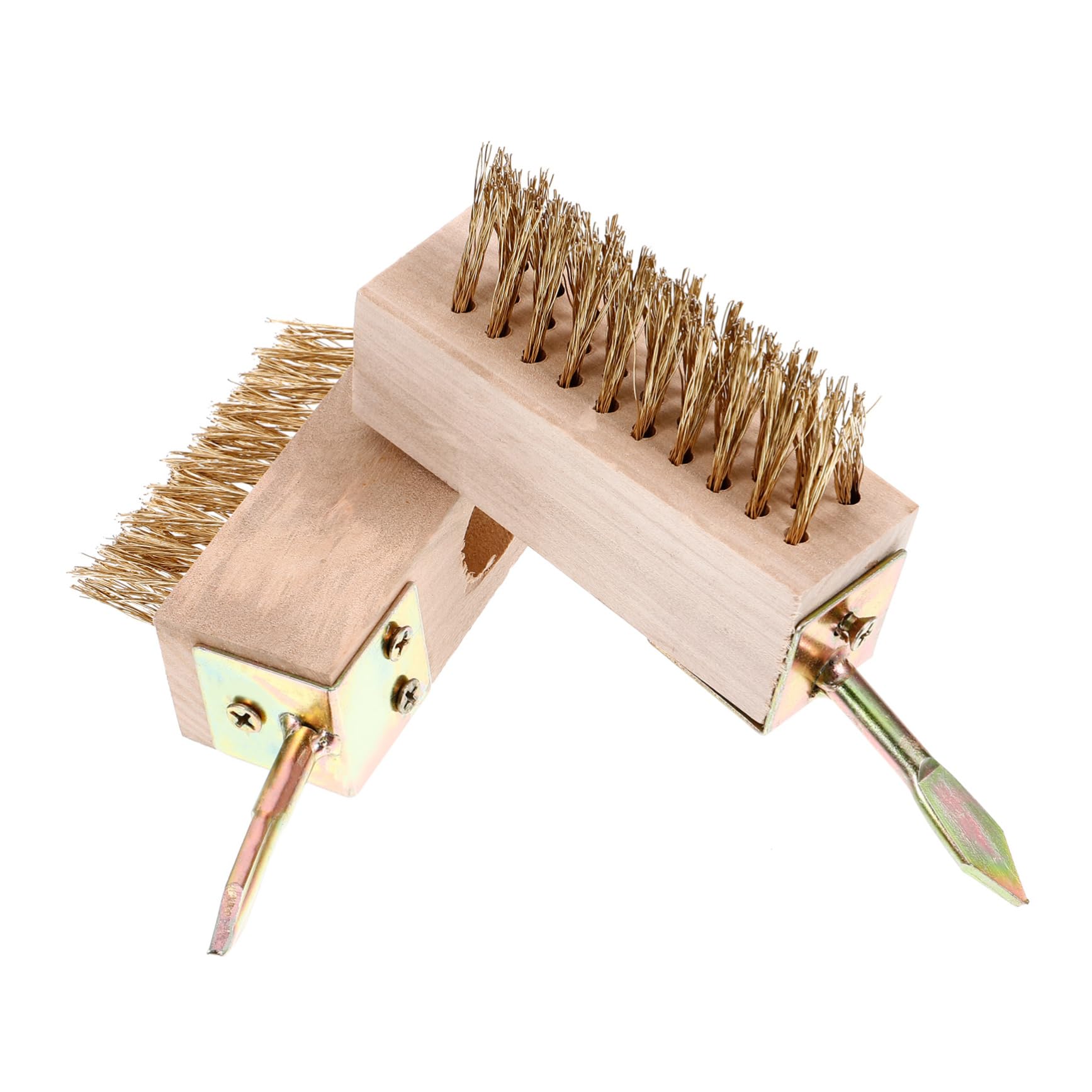 INOOMP Stainless Wire Brush for Trimmer Paving Brush Garden Cleaning Tool Long Handle