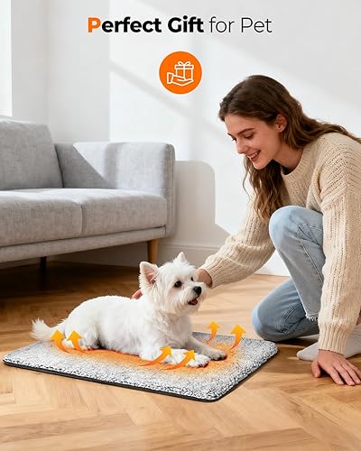 Miniatura 5 de Cama Autocalentable para Gatos, Almohadilla Térmica Súper Suave para Jaula de Perros, Sofá, Piso, Lavable, Antideslizante, Tapete Autocalentable