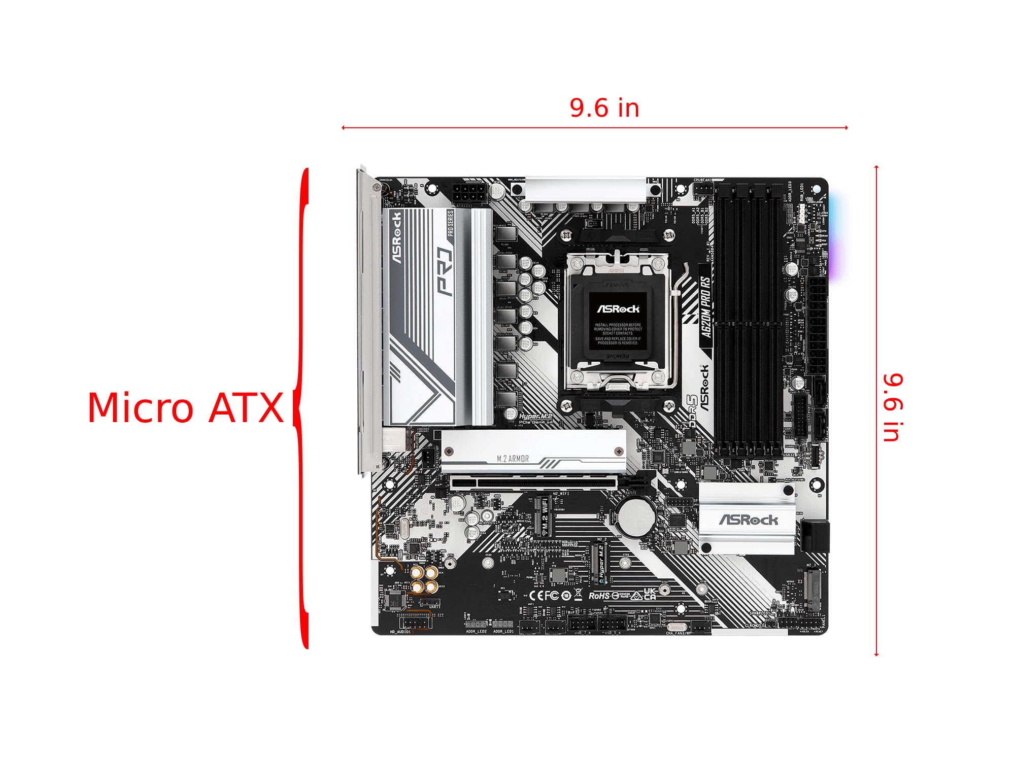 Amazon.com: Asrock A620MProRSWiFi Mb Asrocka620m Pro Rs WiFi R