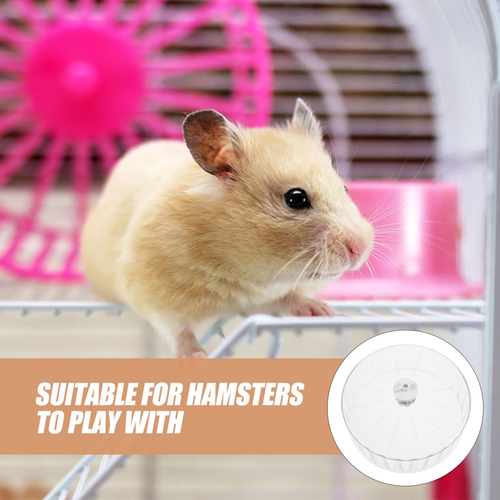 TOYANDONA Geräuschloses Laufrad Multifunktional für Hamster und Meerschweinchen aus Kunststoff Leicht zu Reinigen für Täglichen Gebrauch