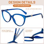OCCI CHIARI Reading Glasses Women Designer Roundish Cat Eye Readers 1.0 1.25 1.5 1.75 2.0 2.25 2.5 2.75 3.0 3.5 4.0 5.0 6.0