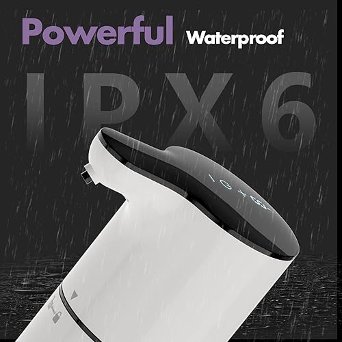 Miniatura 8 de YIKHOM Dispensador automático de jabón líquido, dispensador de jabón para platos sin contacto, dispensador de jabón eléctrico de 15.37 onzas,