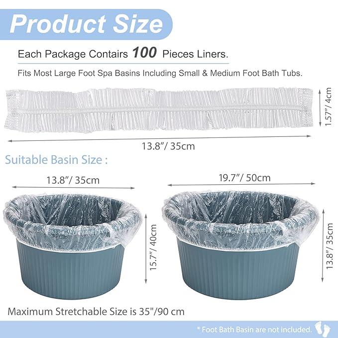 100 Fundas Desechables para Pedicura Spa Noverlife miniatura 6