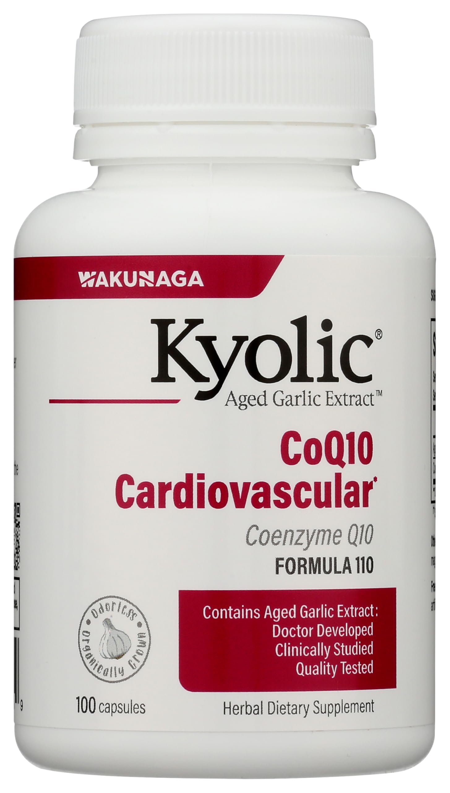 Kyolic Aged Garlic Extract Coq10 Cardiovascular* Formula 110 100 Capsules