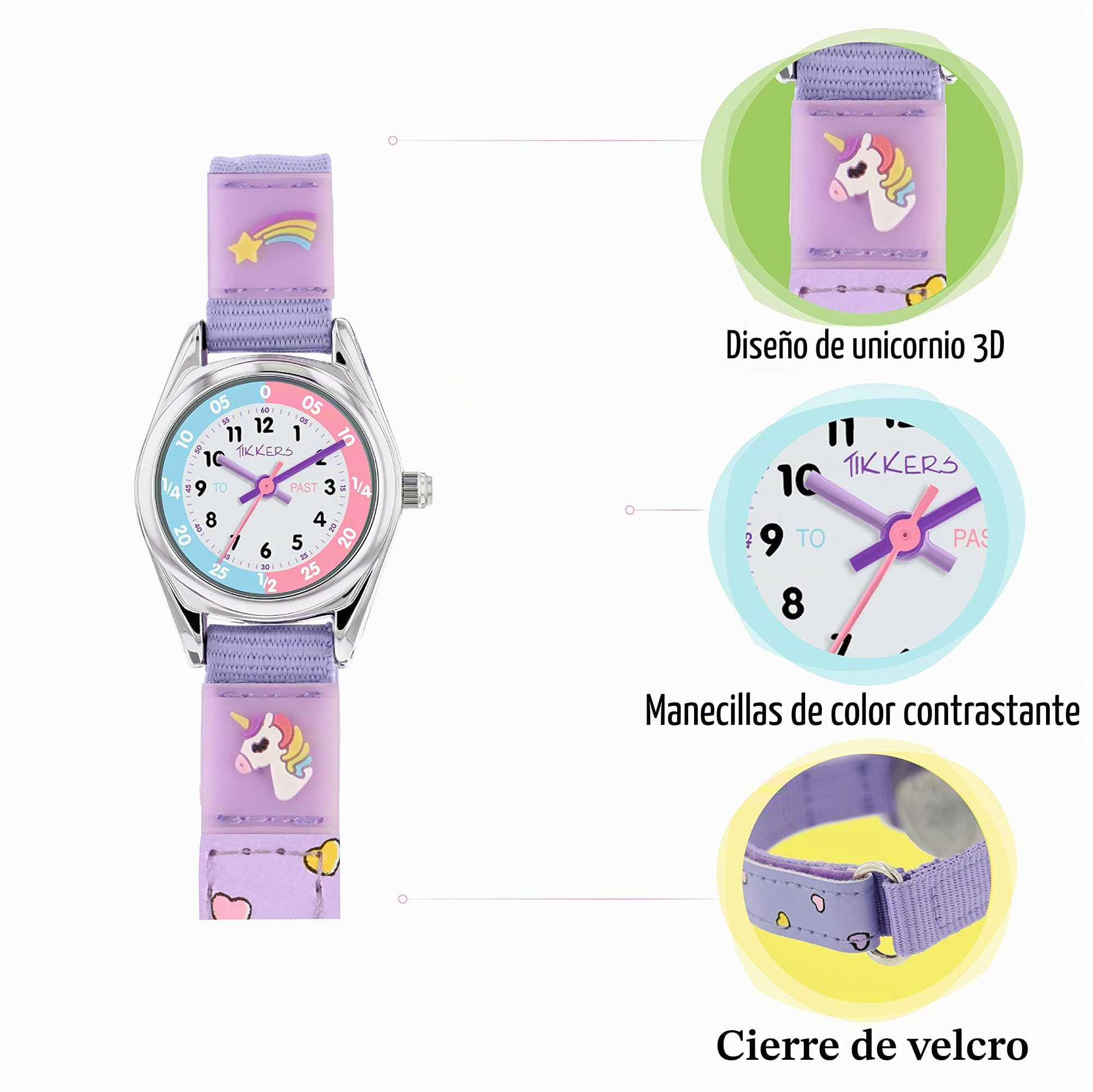 Reloj de Pulsera Tikkers - Niñas TK0148