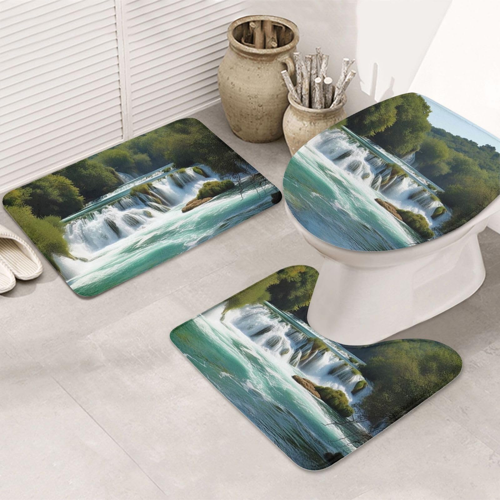 Tapis de bain antidérapant lavable pour sécuriser le sol de douche