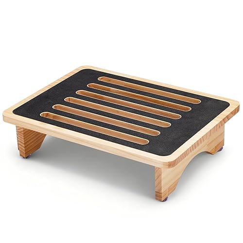 One Step Stool for Adults Seniors, Non-Slip Rubber Step Surface