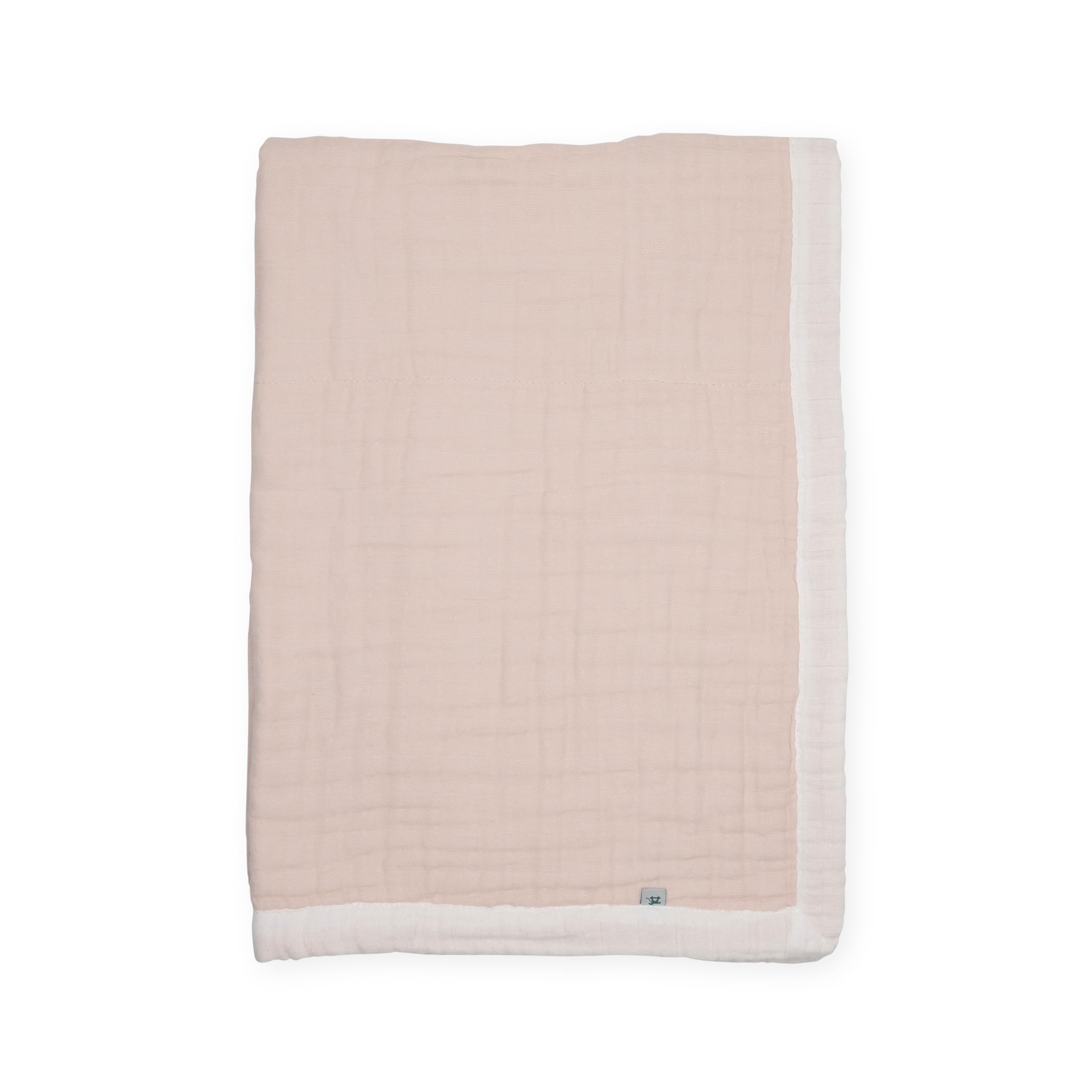 Little Unicorn 100% Certified Organic Newborn Receiving Quilt | Ultra- Soft, Multi-Layered Muslin Fabric | Gift for Newborns &amp; on-The-go (Rosie)