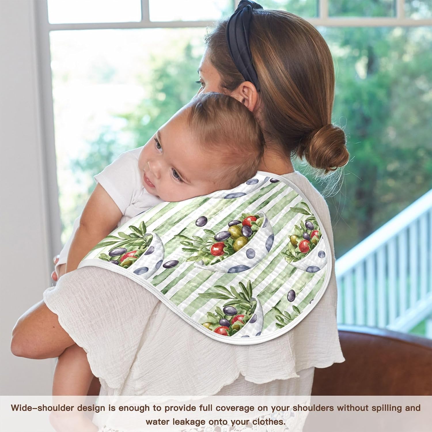 vvfelixl Fresh Fruit Salad Burp Cloths for Baby Boy Girls Baby Washcloths Burp Rags 1 Pack