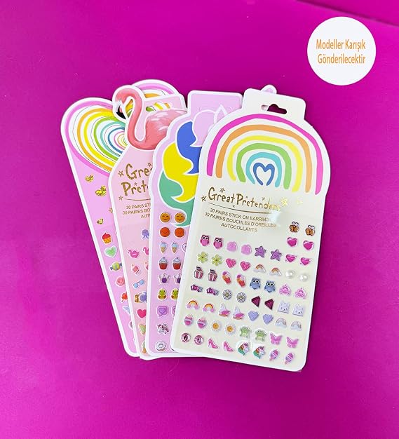 Colorful and Fun Embossed Sticker Set (1 Piece)