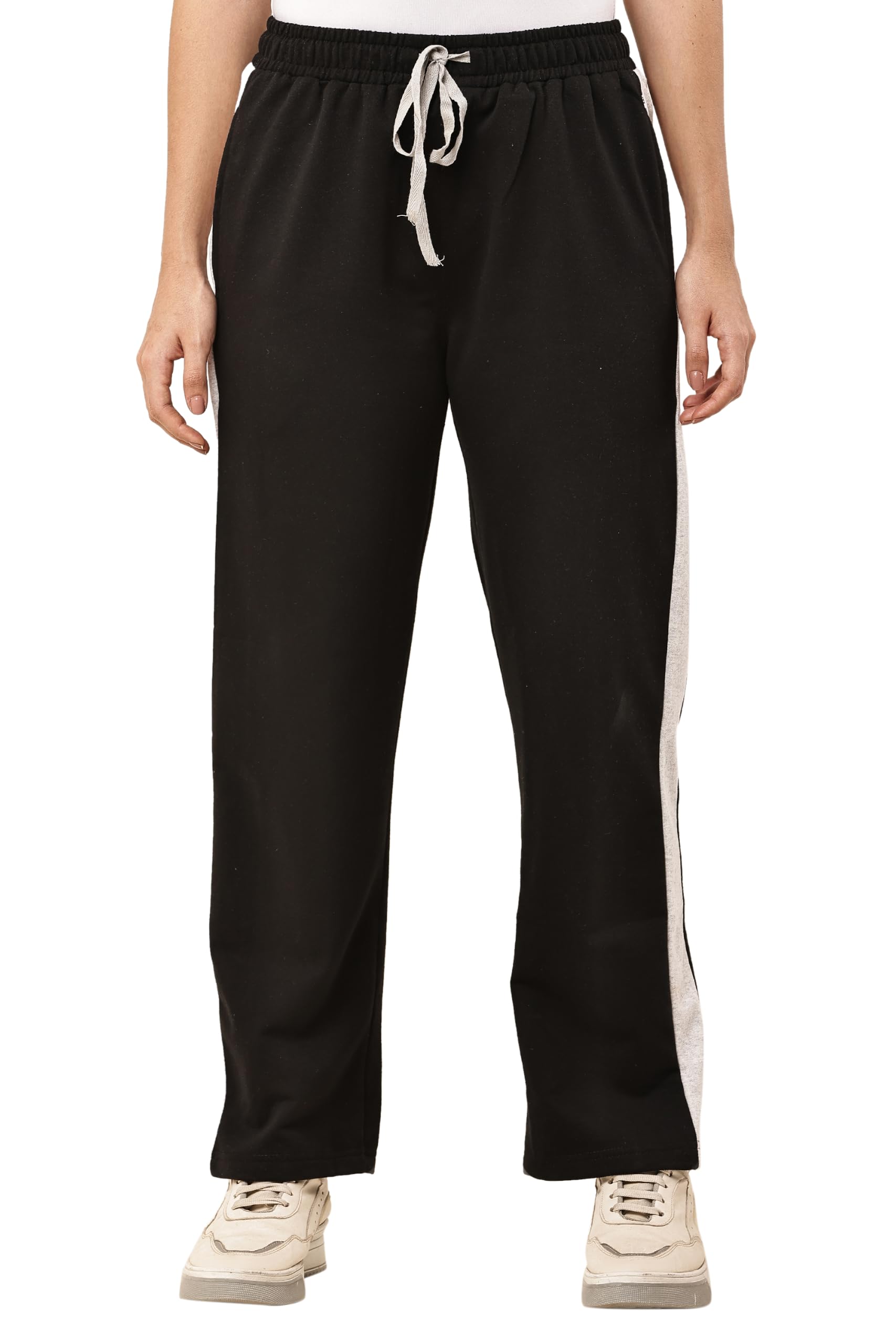 wyxina Women's Loose Fit Track Pants – Polycotton Joggers with Elastic Waistband & Side Pockets | Lower Comfortable for Gym, Running & Casual Wear-picture-42