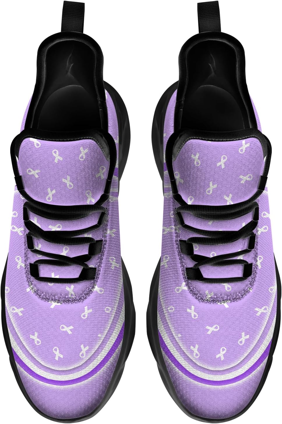 Women's Running Shoes Alzheimers Awareness Sneakers Comfortable Walking Tennis Shoes Gifts for Men Women