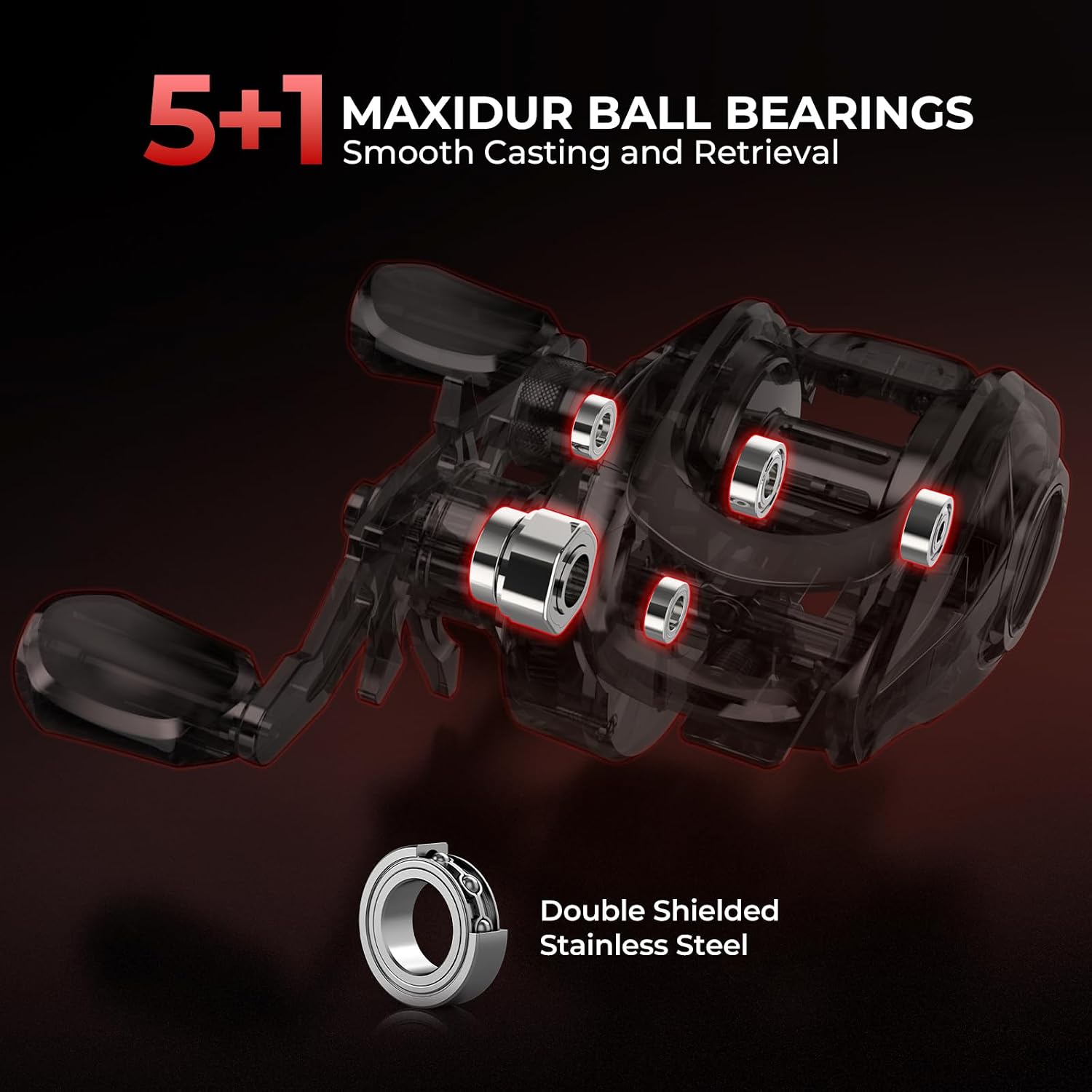 KastKing Brutus Twin-Tip Fishing Rod and Reel Combo, Baitcaster, Spinning & Spincast Combos, IM6 Graphite 2-Piece Rod with Backup Tip Section, EVA Handle, Durable & Sensitive, Freshwater Fishing