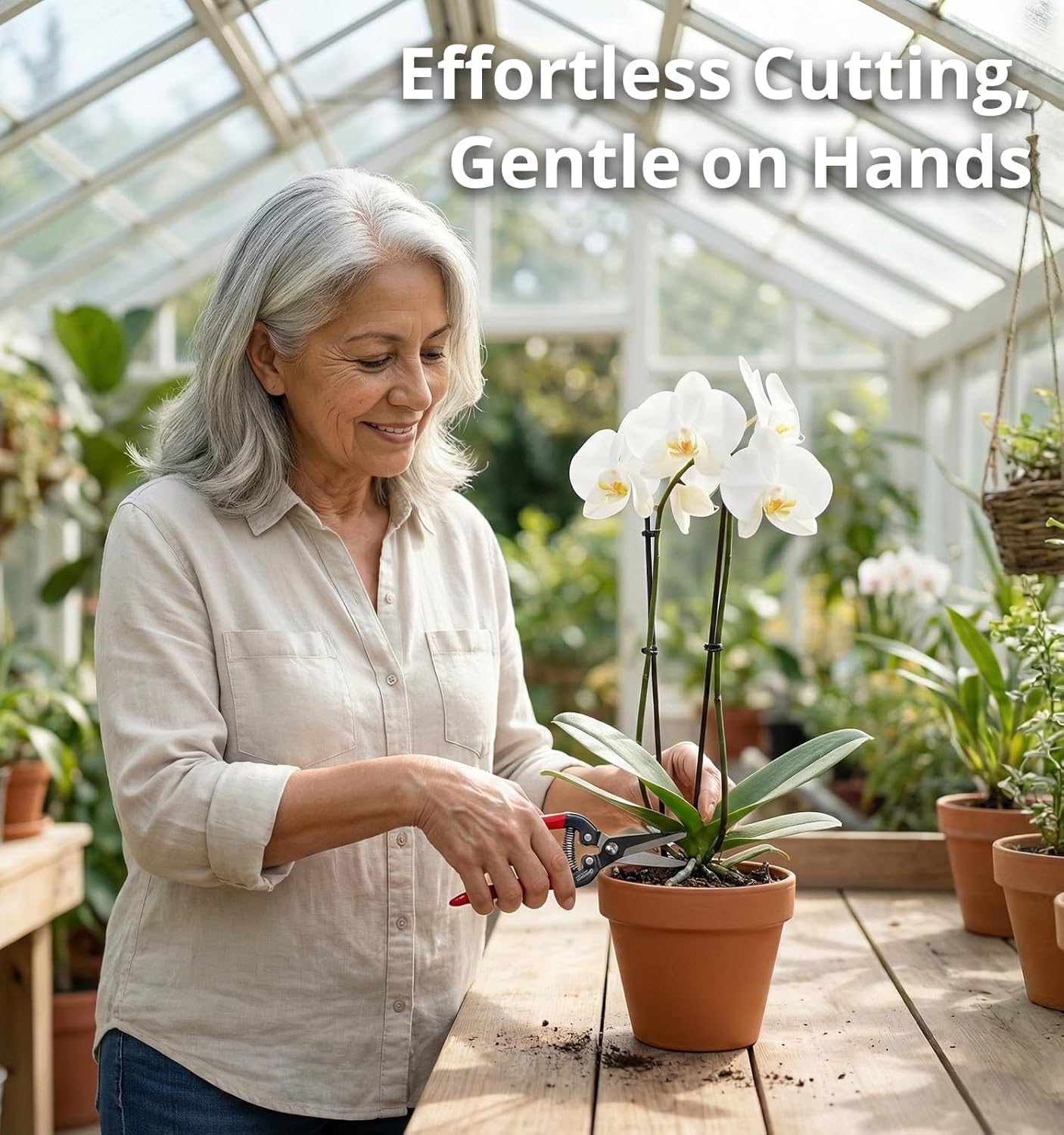 Gardeness 12 PCS Straight SK5 Steel Pruning Shear Garden Scissor Flower Leaf Trimmer Floral Fruits Picking Ultra Sharp Gardening Snips Bonsai Cutter Durable Effort-saving Clippers, Hand Pruners