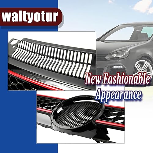 Miniatura 4 de Reemplazo de malla de panal de rejilla de capó superior delantera para Golf MK6 2010 2011 2012 2013