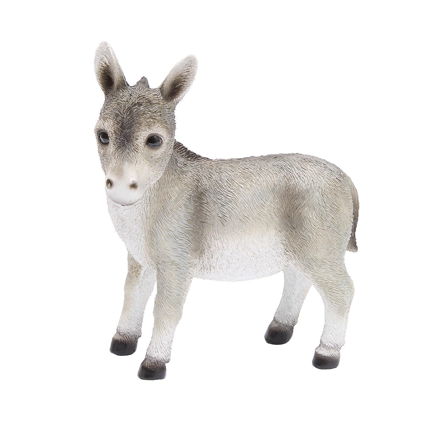 Coopers of Stortford - Baby Donkey Garden Ornament - Adorable Weatherproof Polyresin Animal Figure for Home, Patio or Windowsill