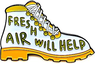 Fresh Air Will Help - Fun Series - Enamel Lapel Pin - Plated Badge for Clothing, Bags, and Lanyards