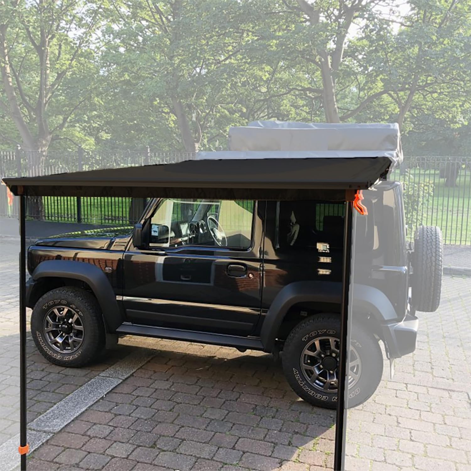 【最終値下げ】カーサイドオーニング／タープ／シェード Amazon.co.jp: タープ テント 車用 カーサイドオーニング サンシェード