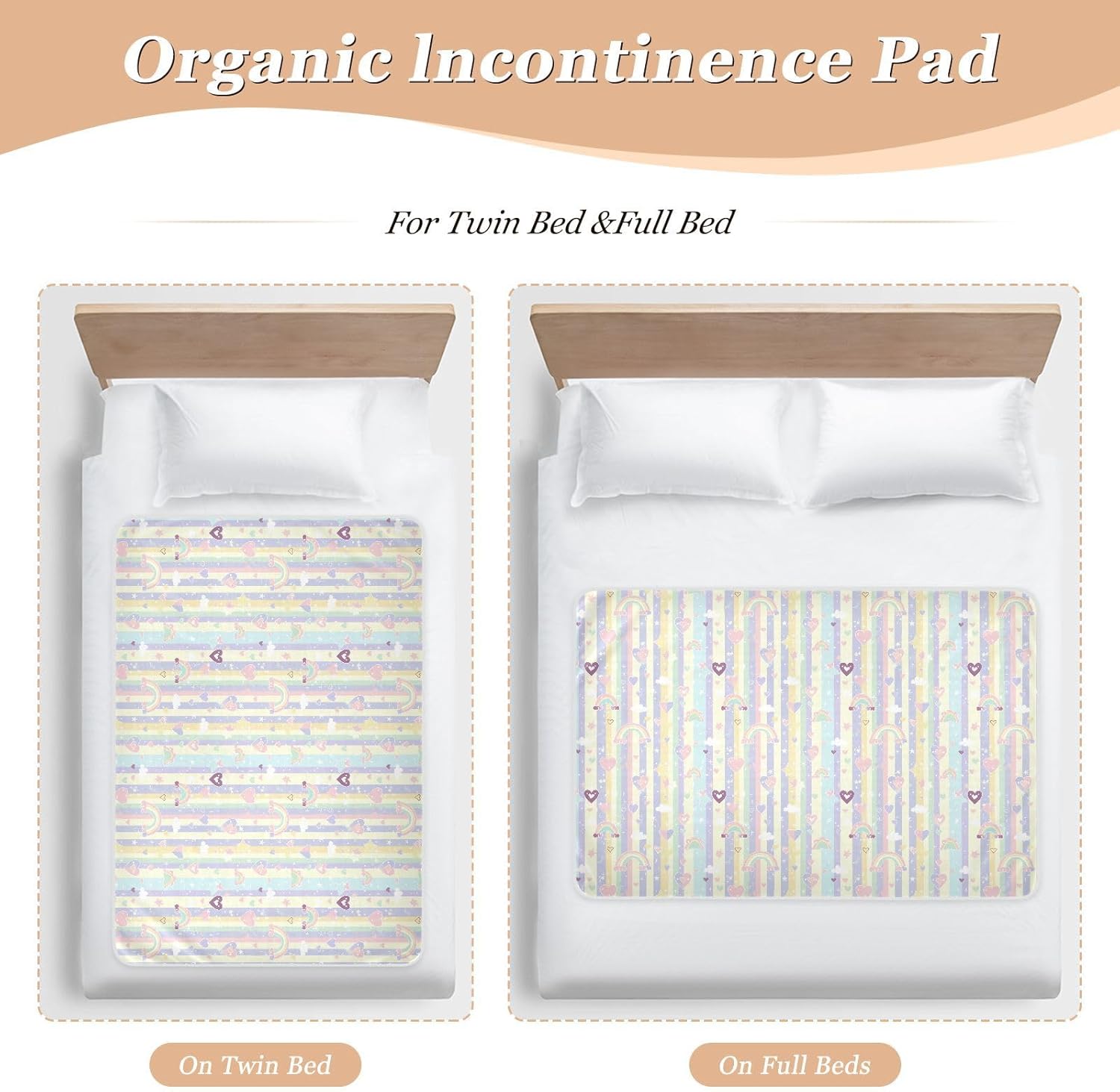 Gymnastics Cartoon Extra Large Resuable Bed Underpads Water Resistant Baby Diaper Changing Pad Breathable Incontinence Pads for Infant Toddler , 52" L x 34" W