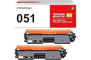 Canon 051 Toner Cartridge Black 2 Pack Compatible Replacement for imageCLASS MF269dw