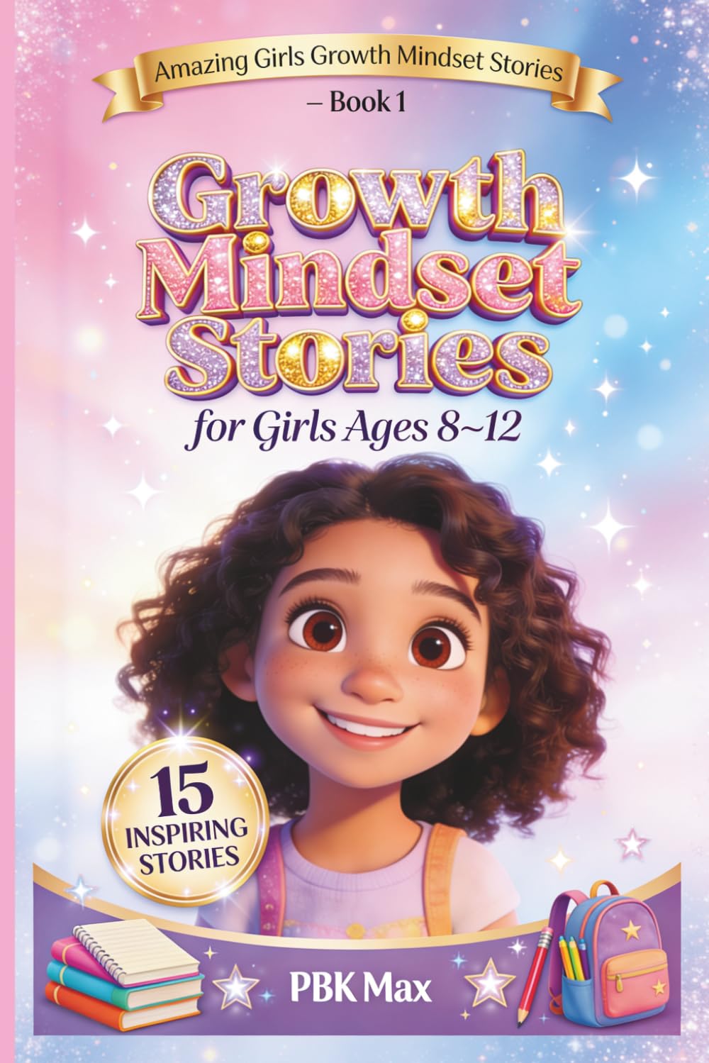 Growth Mindset Stories for Girls Ages 8–12: 15 Inspiring Stories About Confidence, Resilience, Friendship, Courage, Creativity, and Never Giving Up: 1 (Amazing Girls Growth Mindset Stories)