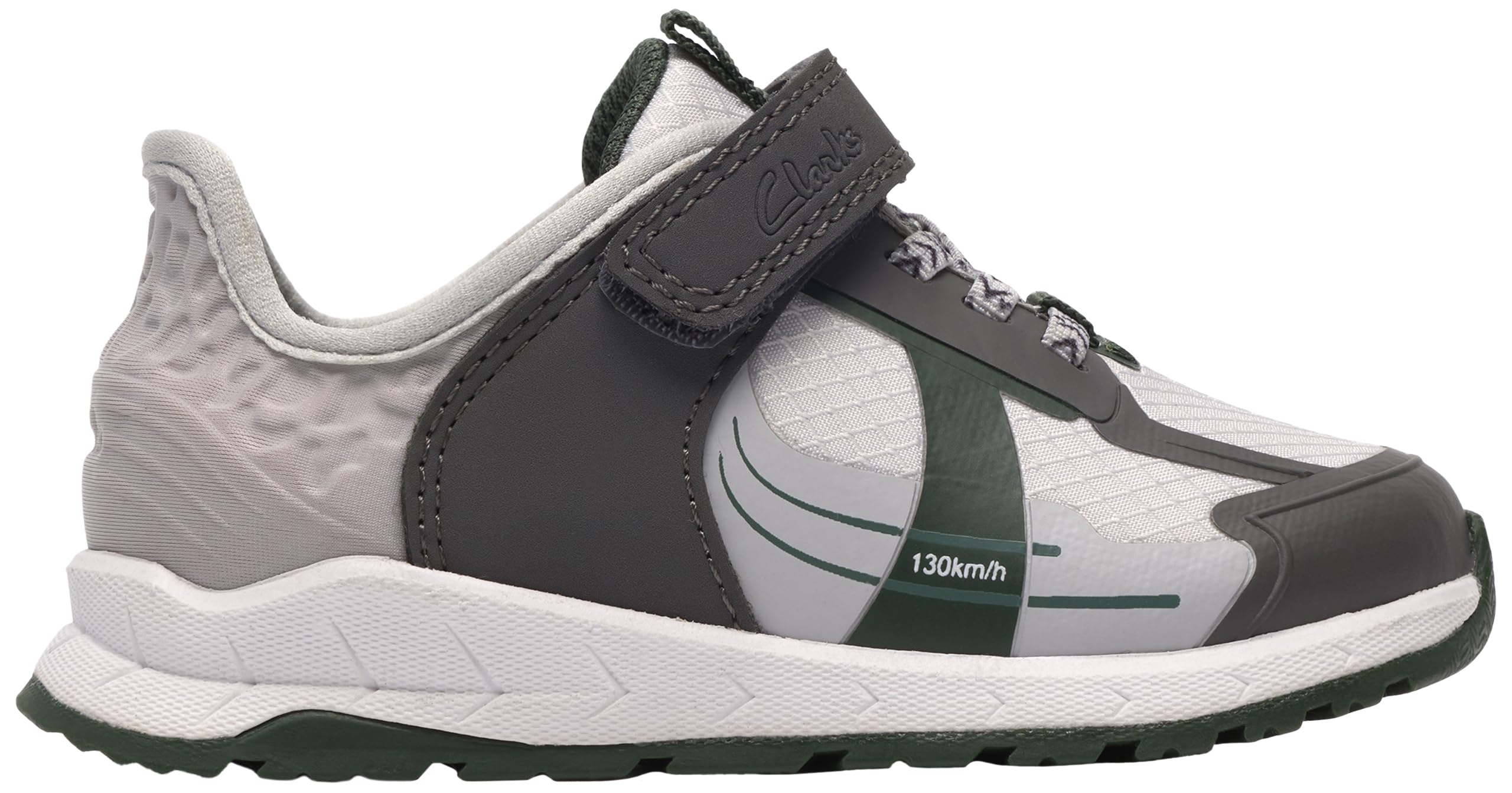 Clarks Selva Lane T Childrens Grey/Green, 4.5