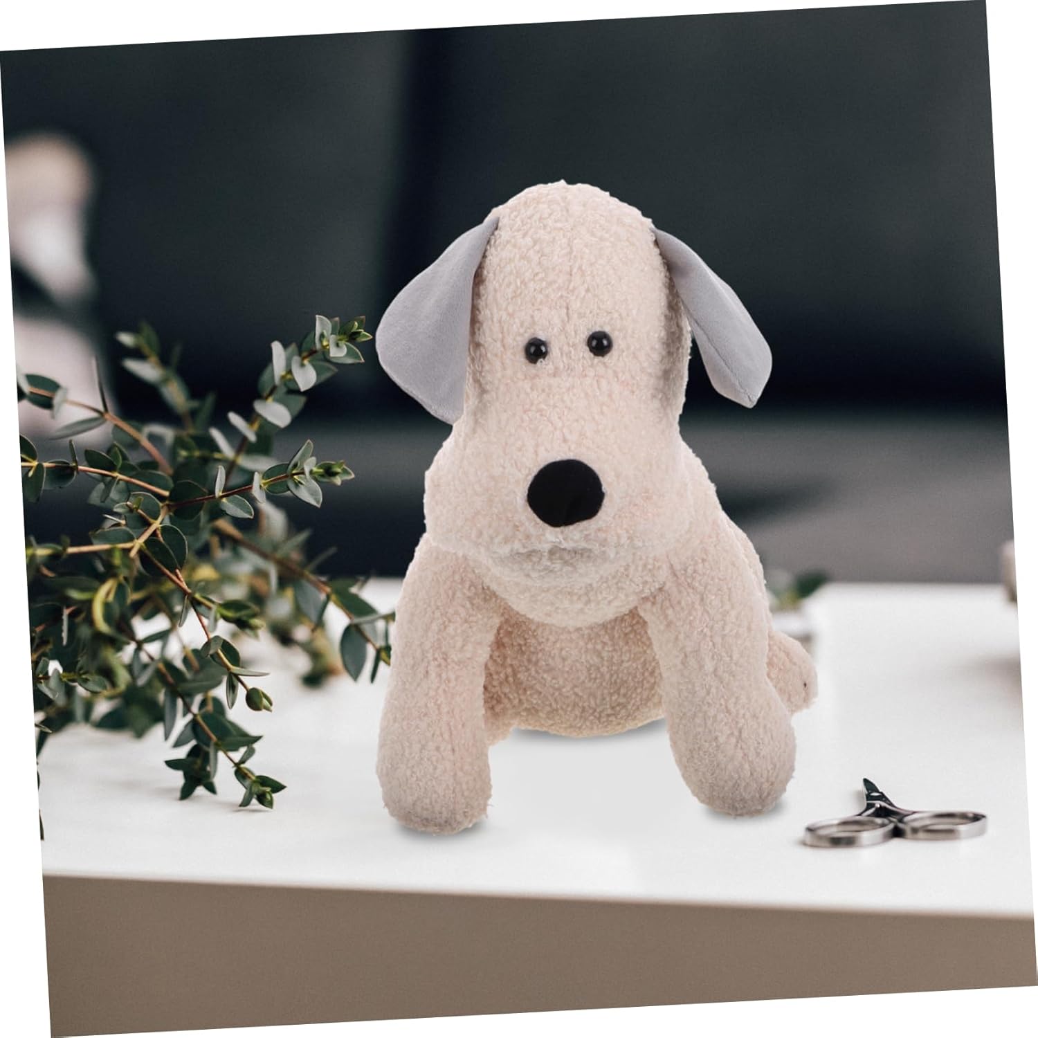 TEHAUX Fabric Dog Door Stopper Soft Weiner Dog Decor Plush Animal Doorstop for Home Decor