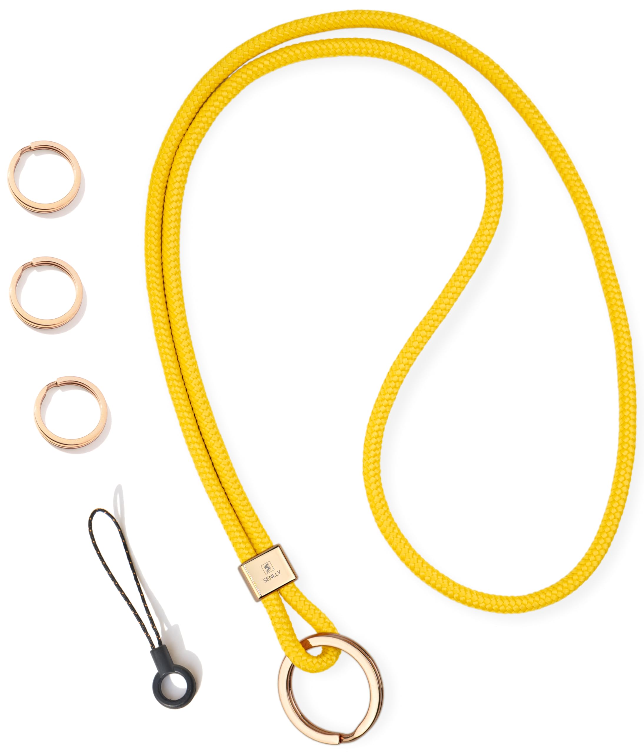 Senlly Unisex 103 Pineapple Neck Lanyard Strap For Keys, Original Minimalist Design Keychain Holder