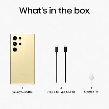 Samsung Galaxy S24 Ultra 5G - Titanium Yellow 256GB, AI Enabled, S