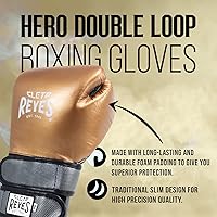 Vista 3 de CLETO REYES Hero - Guantes de boxeo con doble correa de velcro para entrenamiento, combate y sacos de boxeo pesados