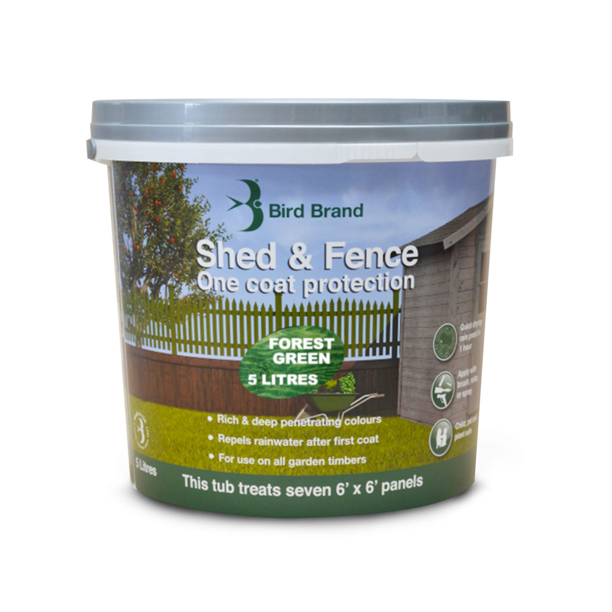 Bird Brand Green Shed And Fence Forest 5L Wp1862