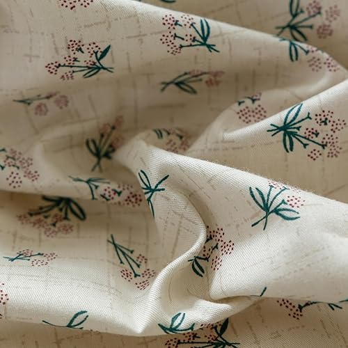 Miniatura 6 de STACYPIK Juego de funda de edredón de algodón ligero con flores silvestres botánicas y flores, juego de ropa de cama tamaño Queen, reversible,