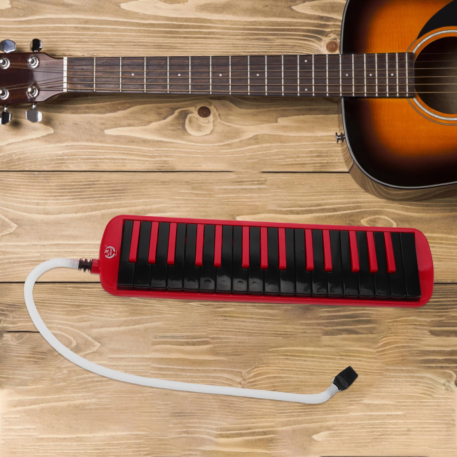 ibasenice 32-tasten Sopran Melodica für Anfänger und Erwachsene Blasinstrument aus Abs mit Mundstück Tragetasche und Eva Kasten