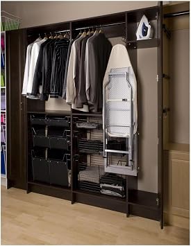 Rev-A-Shelf CSWIBSL-14-1 Classic Closet 5-1/4W x 38 Long Deluxe Swivel Hide Away Ironing Board with Soft Close - Silver