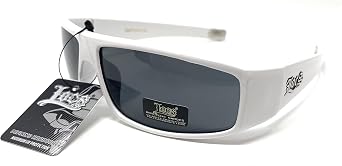 Locs - Flat Top Wrap OG Gangsta Hardcore Sunglasses (White)