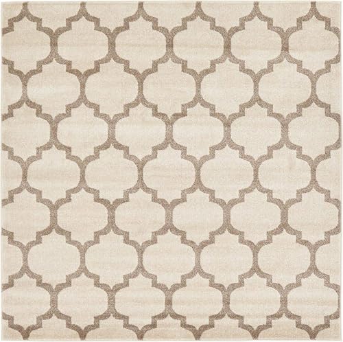 Vista 270 de Unique Loom Trellis Collection - Alfombra estilo marroquí de enrejado gris oscuro (8' 0 pies x 11' 0 pies)