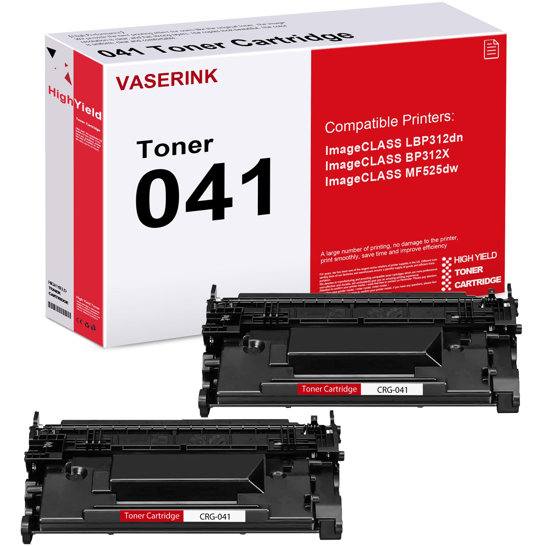 Amazon.com: CRG041 High-Yield Toner Cartridge (2-Pack, Black  