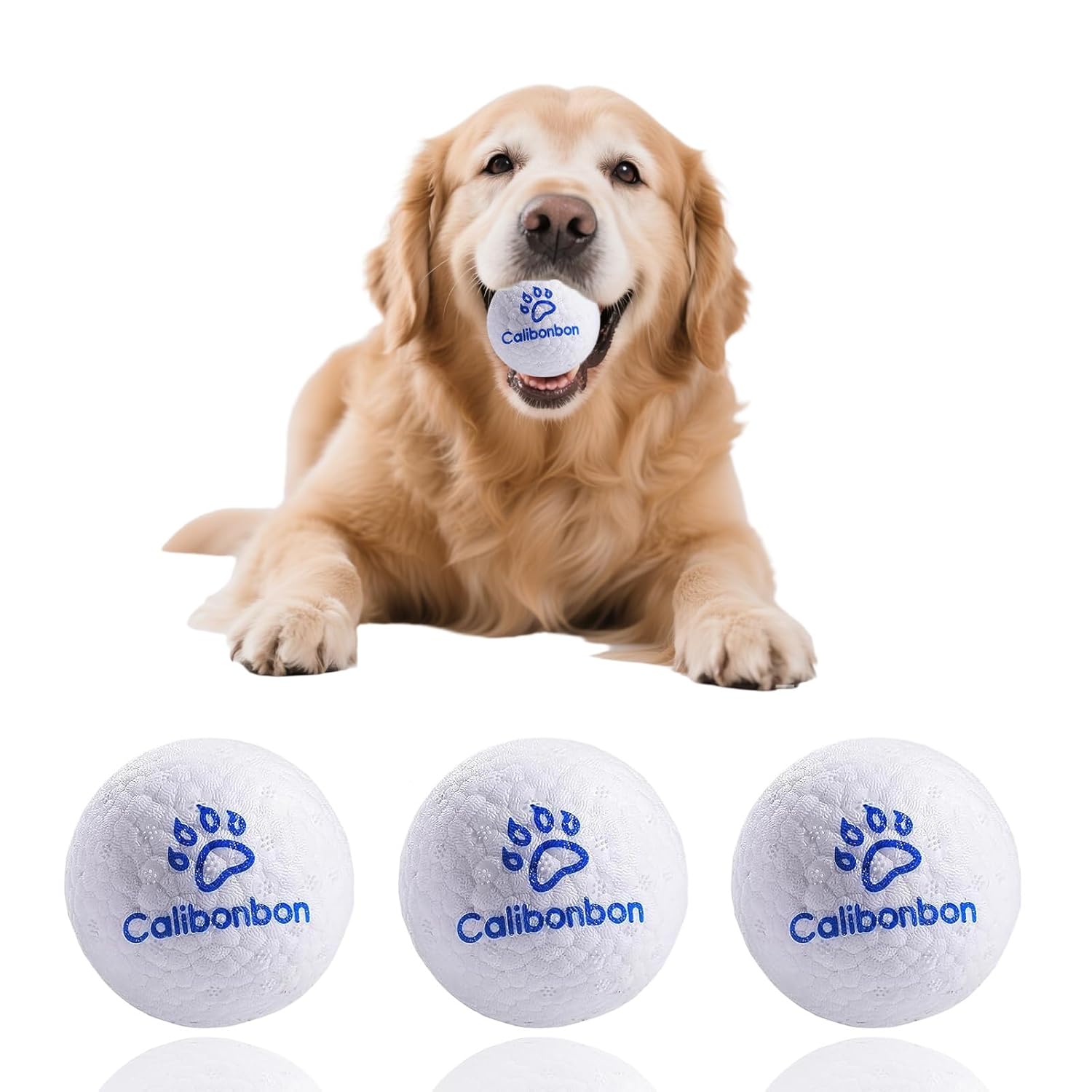 Durable Dog Balls - Tough Chew-Resistant TPU Fetch Toys for Aggressive Chewers Puppies to Large Breeds - Floating