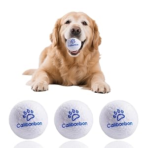 Durable Dog Balls - Tough Chew-Resistant TPU Fetch Toys for Aggressive Chewers Puppies to Large Breeds - Floating