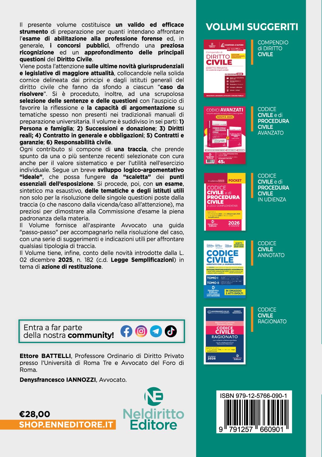 Ultimissimi casi di diritto civile per la prova orale dell'esame di avvocato 2025-2026 con tracce e casi svolti. Nuova ediz.