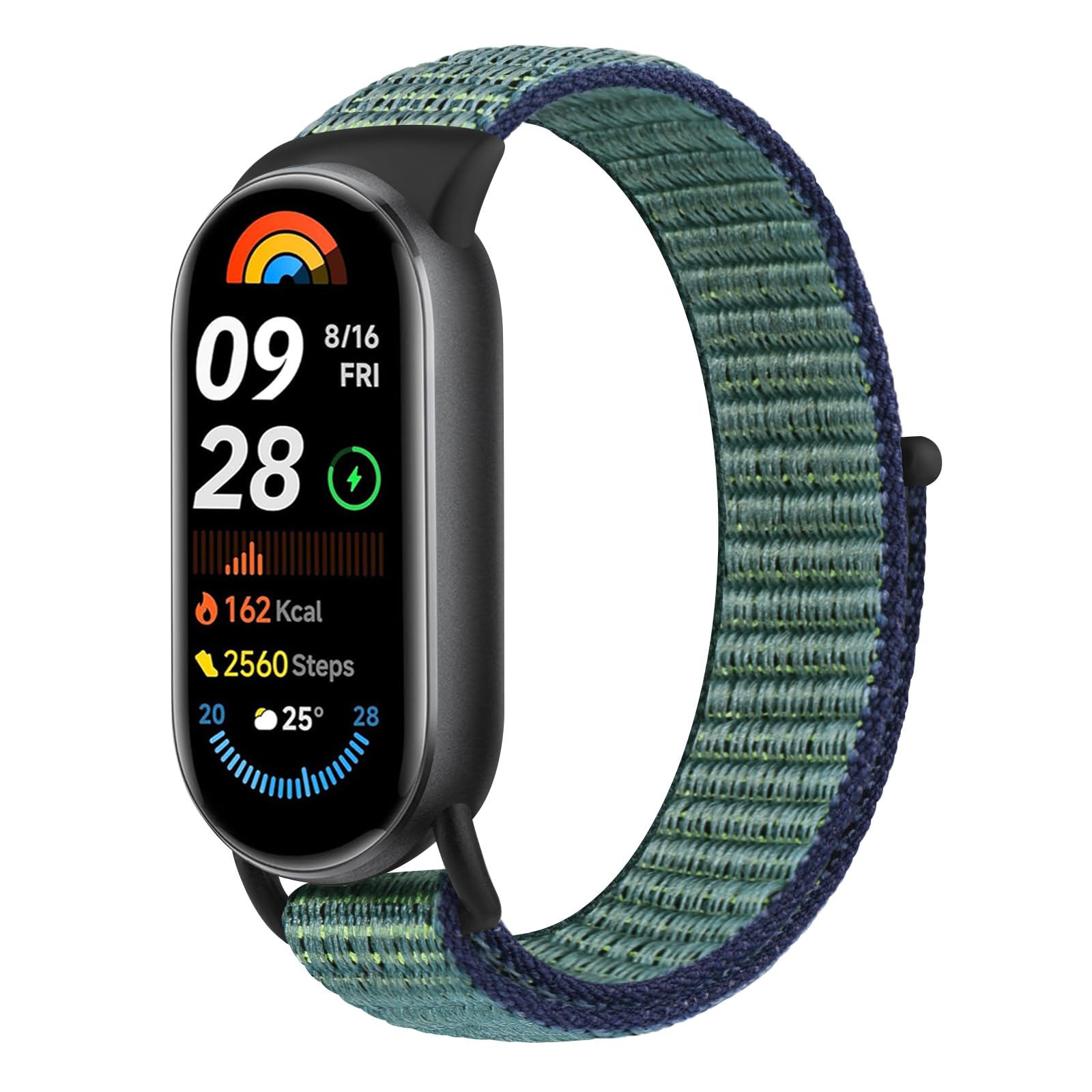 Vanjua Nylon Strap for Xiaomi Smart Band 10/9/8, Soft Adjustable Breathable Watch Band Replacement Wristband for Xiaomi Mi Band 10/9/8 (No Watch)-image-7
