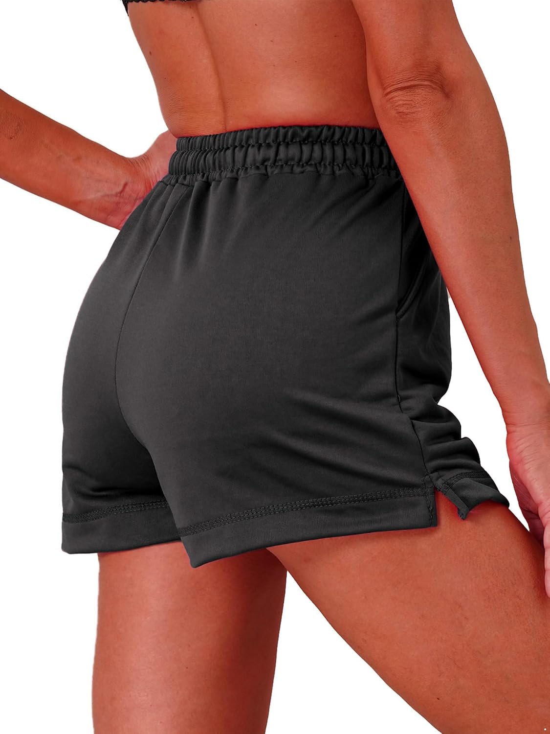 Hansber Women's Tennis Skirt with Shorts Elastic Waist Drawstring Sports Golf Running Skorts