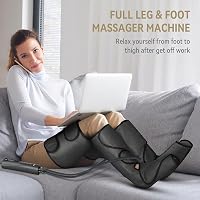 FIT KING Lábmasszírozó Készülék Vérkeringés Javításához - Kompressziós Csizma Nyugtalan Lábakra, Izomfájdalom Enyhítésére és Duzzanat Csökke 2