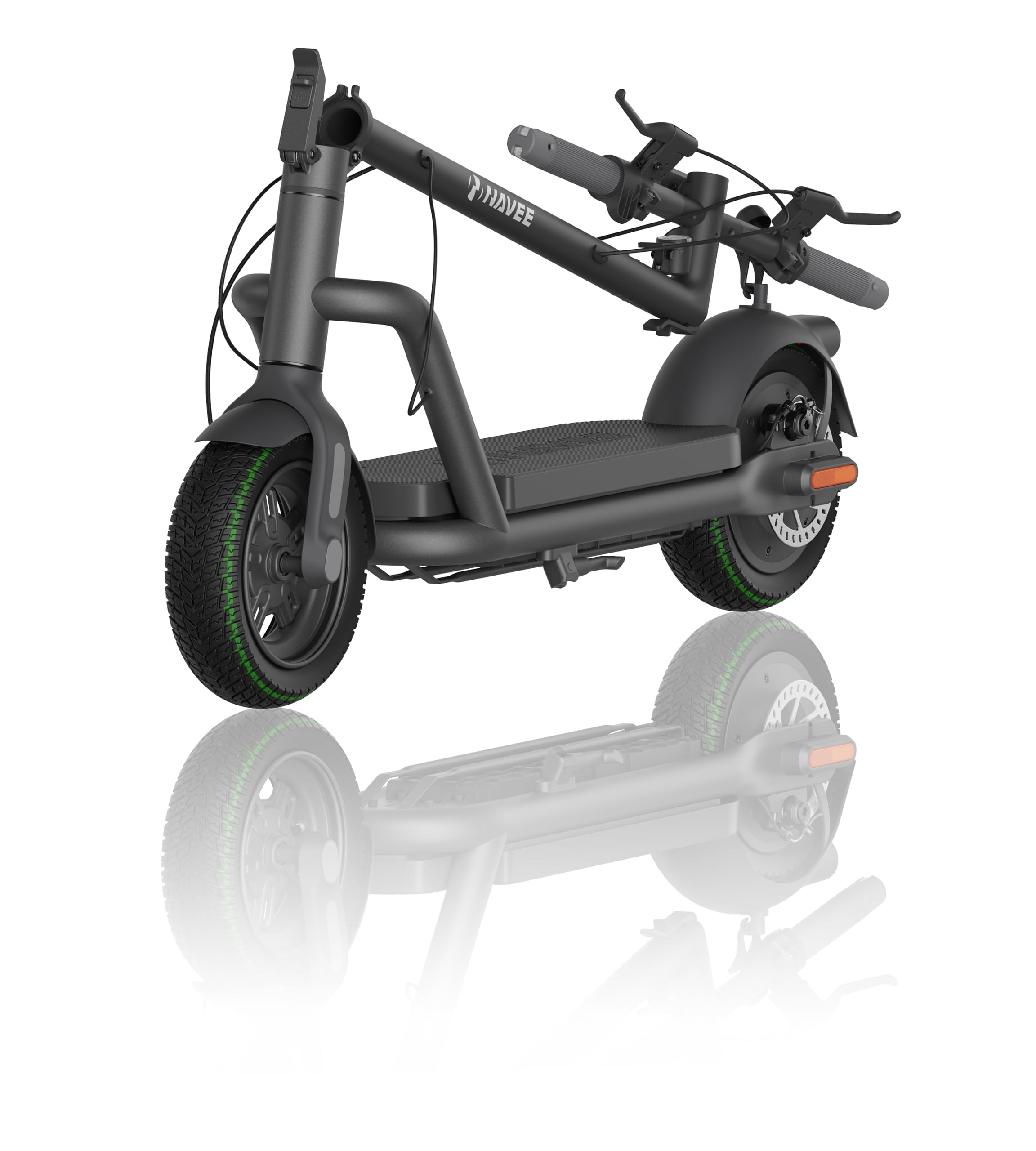 NAVEE Patinete Eléctrico Homologado DGT, 25-90km Autonomía, Máx 25km/h, Frenos Tambor y Disco con E-ABS, Intermitentes, TCS, App Móvil, Pendiente 15-28%